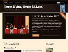 Tablet Screenshot of festival-savennieres.fr